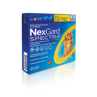 Nexgard Spectra perros 3,6 - 7,5 kg